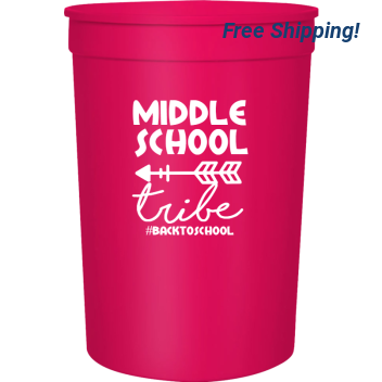 Back To School Backtoschool Middle Tribe 16oz Stadium Cups Style 122322