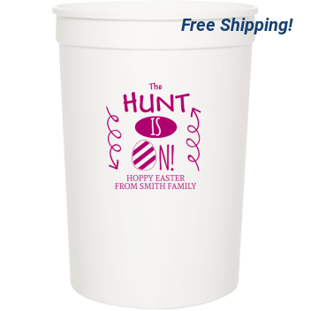 Easter Hunt Is N The Hoppy From Smith Family 16oz Stadium Cups Style 103795