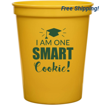 Graduation Am One Smart Cookie 16oz Stadium Cups Style 127346