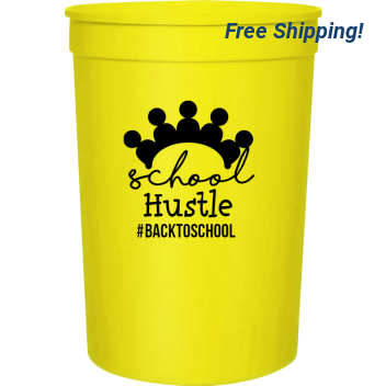 Back To School Hustle Backtoschool 16oz Stadium Cups Style 122367