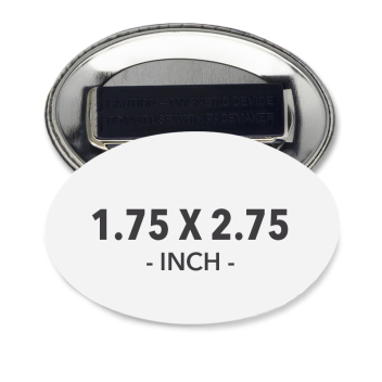 1.75 X 2.75 Inch Oval Wearable Clothing Magnet Buttons
