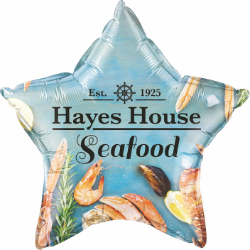 20 Inch Star Foil Balloons - Full Color