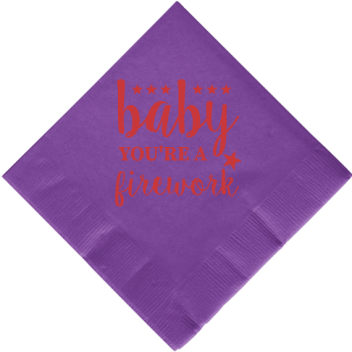 Fourth Of July Baby Firework Youre A 2ply Economy Beverage Napkins Style 107912