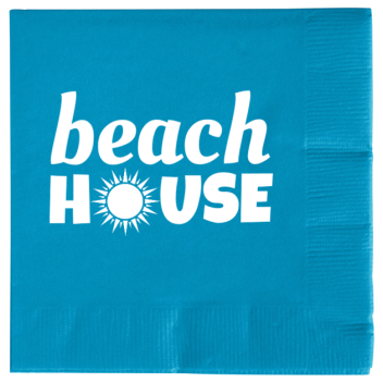 Summer Beach H Use 2ply Economy Beverage Napkins Style 139407