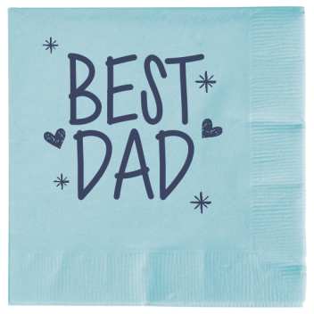 Fathers Day Best Dad 2ply Economy Beverage Napkins Style 107830