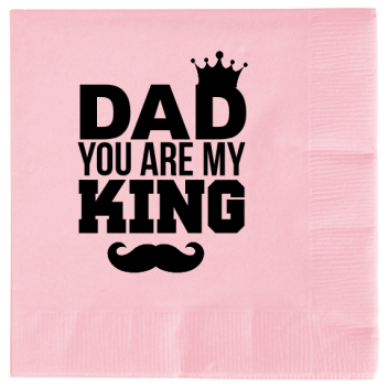 Fathers Day Dad You Are My King 2ply Economy Beverage Napkins Style 106748