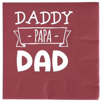 Happy Fathers Day Daddy - Papa Dad 2ply Economy Beverage Napkins Style 107568