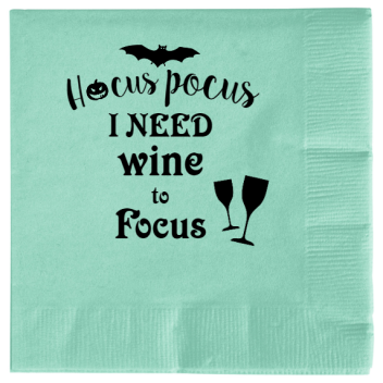 Halloween Pocus I Need Wine To Focus Cus 2ply Economy Beverage Napkins Style 123394