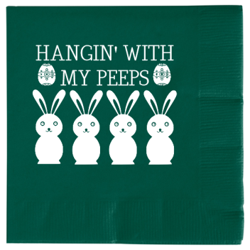 Happy Easter Day Hangin With My Peeps 2ply Economy Beverage Napkins Style 104224