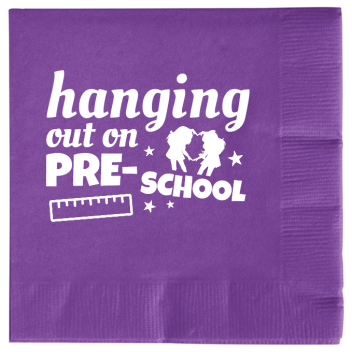 Back To School Hanging Out On Pre- 2ply Economy Beverage Napkins Style 139127
