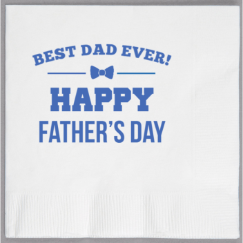 Father’s Day Happy Fathers 2ply Economy Beverage Napkins Style 137088