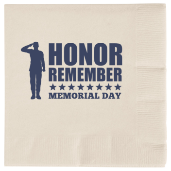 Memorial Day Honor Remember 2ply Economy Beverage Napkins Style 135247
