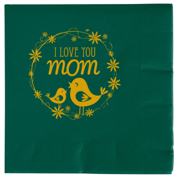 Mothers Day I Love You Mom 2ply Economy Beverage Napkins Style 105854