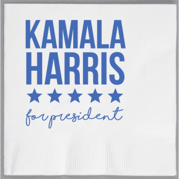 Kamala Harris For President 2ply Economy Beverage Napkins Style 109902