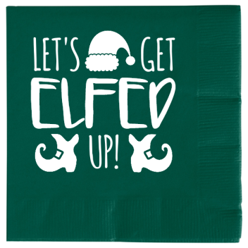 Christmas Lets Get Elfed Up 2ply Economy Beverage Napkins Style 114622