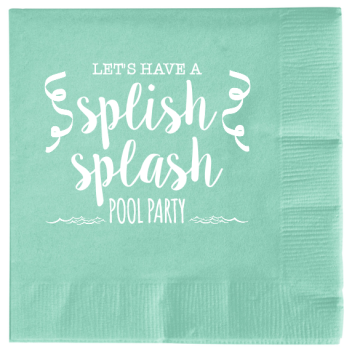 Pool Party Lets Have Splish Splash 2ply Economy Beverage Napkins Style 106196