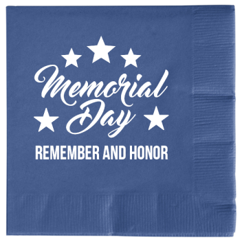 Memorial Day Remember And Honor 2ply Economy Beverage Napkins Style 106155