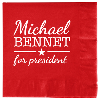 Michael Bennet For President 2ply Economy Beverage Napkins Style 109400
