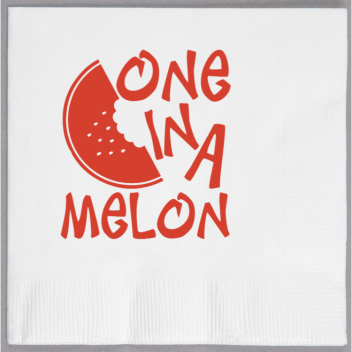 Summer One In A Melon 2ply Economy Beverage Napkins Style 139423