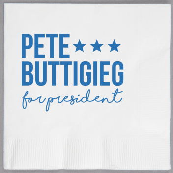 Pete Buttigieg For President 2ply Economy Beverage Napkins Style 109624