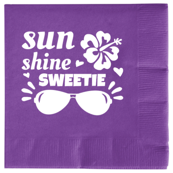 Summer Sweetie Sun Shine 2ply Economy Beverage Napkins Style 139713