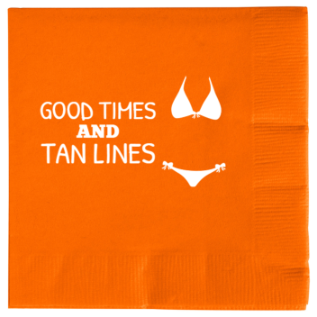 Summer Tan Lines Good Times And 2ply Economy Beverage Napkins Style 135850