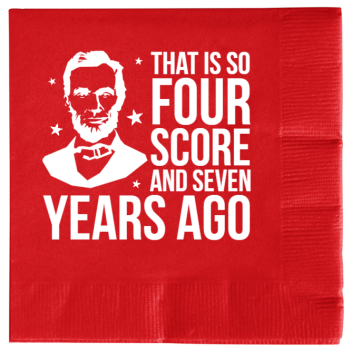 Fourth Of July That Is So Score And Seven Years Ago 2ply Economy Beverage Napkins Style 136554