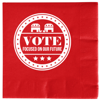Political Vote Focused On Our Future 2ply Economy Beverage Napkins Style 109887