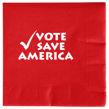 Political Vote Save America 2ply Economy Beverage Napkins Style 111418