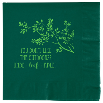 Fall You Dont Like The Outdoors Unbe - Able Leaf 2ply Economy Beverage Napkins Style 111729