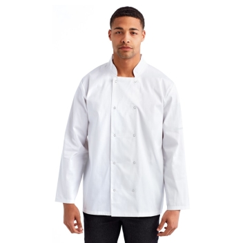 Artisan Collection By Reprime Unisex Studded Front Long-sleeve Chef's Jacket