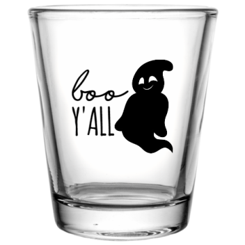 Halloween Boo Yall Custom Clear Shot Glasses- 1.75 Oz. Style 113143