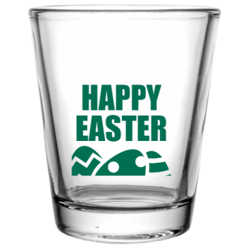 Easter Happy Custom Clear Shot Glasses- 1.75 Oz. Style 103961