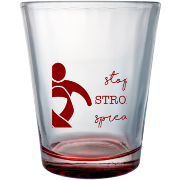 American Stroke Awareness Month Stop Spread Hope Custom Clear Shot Glasses- 1.75 Oz. Style 106170