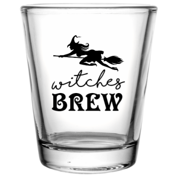 Halloween Witches Brew Custom Clear Shot Glasses- 1.75 Oz. Style 113146