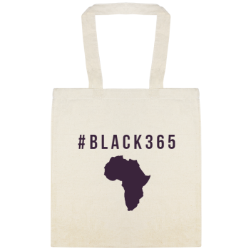 Black 365 Custom Everyday Cotton Tote Bags Style 147490