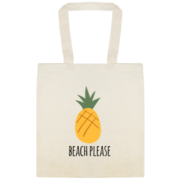 Parties & Events Beach Please Custom Everyday Cotton Tote Bags Style 151558