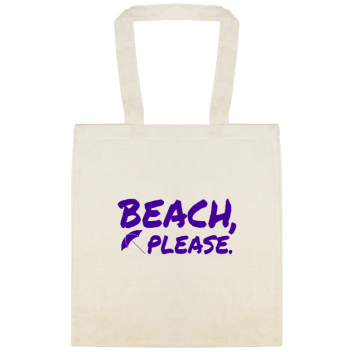 Seasonal Beach Please Custom Everyday Cotton Tote Bags Style 154519
