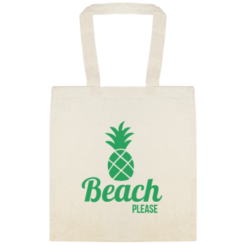 Seasonal Beach Please Custom Everyday Cotton Tote Bags Style 154484