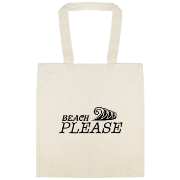 Seasonal Beach Please Custom Everyday Cotton Tote Bags Style 154084
