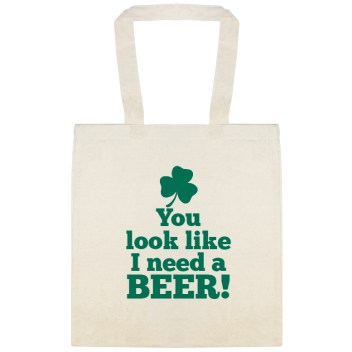 You Look Like I Need Beer A Custom Everyday Cotton Tote Bags Style 147658
