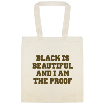 Black Beautiful I Am Proof Is And The Custom Everyday Cotton Tote Bags Style 147443