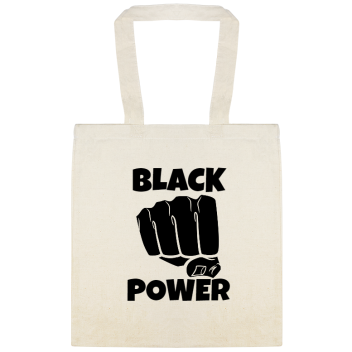 Black Power Custom Everyday Cotton Tote Bags Style 147124