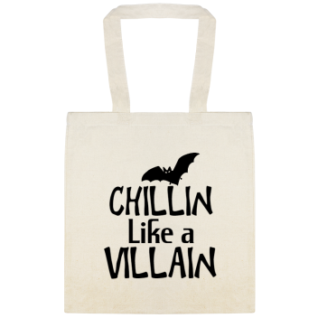 Halloween Chillin Like Villain Custom Everyday Cotton Tote Bags Style 142692