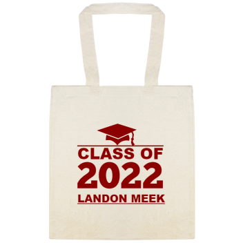 Parties & Events Class Of Landon Meek 2022 Custom Everyday Cotton Tote Bags Style 149859