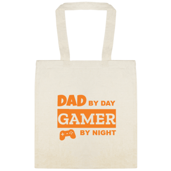 Dad By Day Gamer By Night Custom Everyday Cotton Tote Bags Style 152019