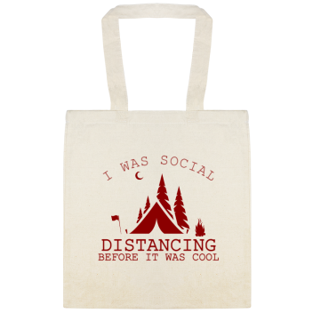 I Was Social Distancing  Before It Was Cool Custom Everyday Cotton Tote Bags Style 147810