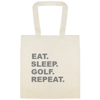 Sports & Teams Eat Sleep Golf Repeat Custom Everyday Cotton Tote Bags Style 150886