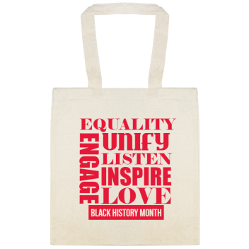 Black History Month Celebration Equality Engage Unify Listen Inspire Love Custom Everyday Cotton Tote Bags Style 146727