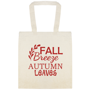 Autumn Fall Breeze Leaves Custom Everyday Cotton Tote Bags Style 141699